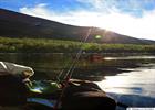 Paddling on lake Teusajaure