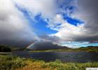 Rainbow at lake Jiertajaure