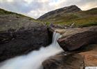 Small waterfall of fresh water