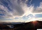 Sunset over Sarek national park