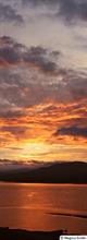 Dramatic sky over lake Sitasjaure