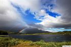 Rainbow at lake Jiertajaure