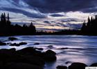 Kaitum river at night