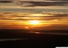 Sunset viewed from mountain Kieble