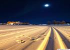 Skiing under the stars