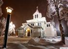 Snowy church