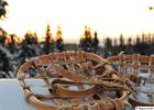 Well used snowshoes